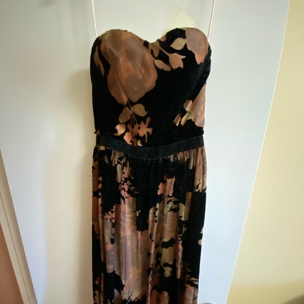 Anthropologie Rosalind Velvet gown MAXI DRESS - Picture 6 of 6